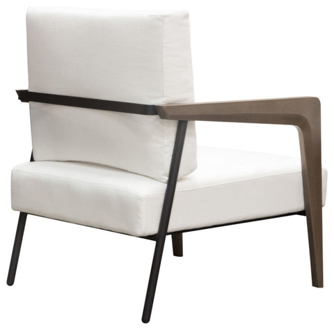 Blair Accent Chair in White Fabric By Diamond Sofa