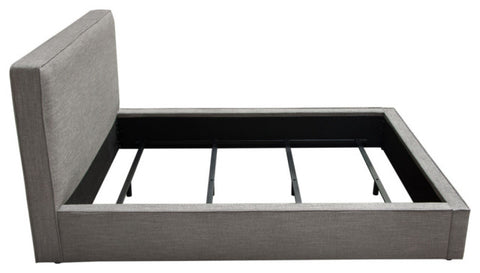 Cloud 43" Low Profile Queen Bed, Grey Fabric By Diamond Sofa