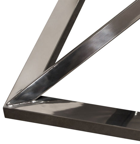 Aria Square Cocktail Table wiith Metal Base, Black By Diamond Sofa