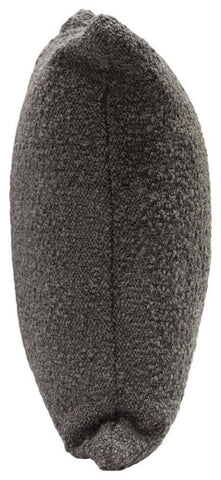 Set of (2) 16 Square Accent Pillows in Charcoal Boucle Textured Fabric by By Diamond Sofa