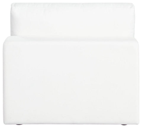 Muse Armless Chair in Mist White Performance Fabric By Diamond Sofa