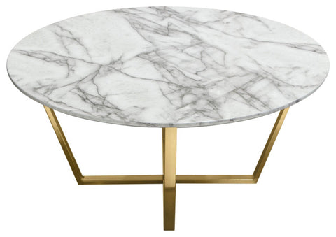 Vida 35" Round Cocktail Table By Diamond Sofa