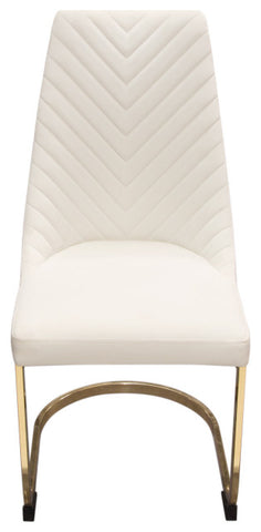 Vogue Set of (2) Dining Chairs in Cream Velvet By Diamond Sofa
