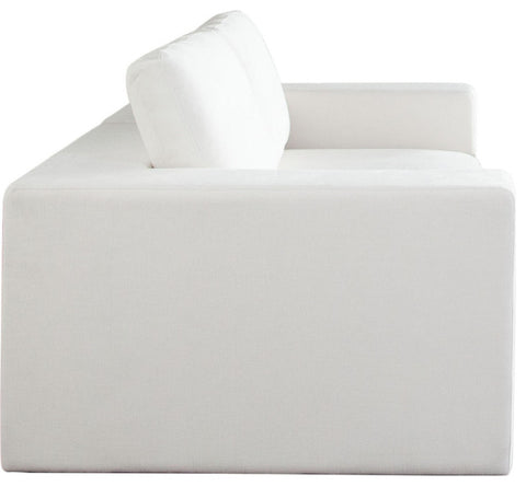 Muse 2PC Modular Sofa in Mist White Performance Fabric By Diamond Sofa