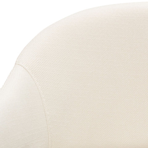 Adele Dining Accent Chairs, Set of 2, Cream Fabric, Metal Frame By Diamond Sofa