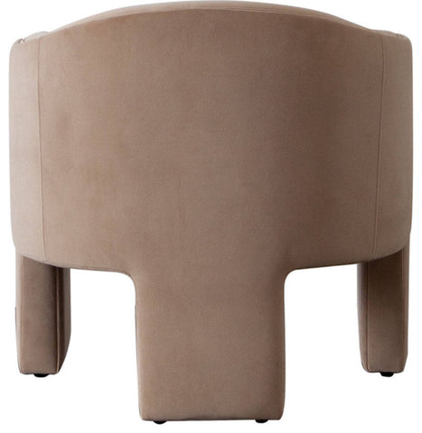 Leyah Accent Chair in Camel Performance Velvet By Diamond Sofa