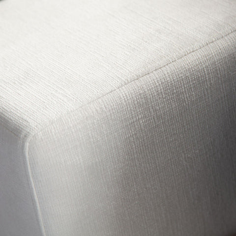 Muse Ottoman in Mist White Performance Fabric By Diamond Sofa