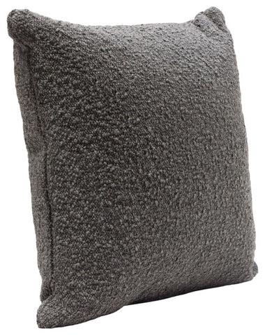 Set of (2) 16" Square Accent Pillows in Charcoal Boucle Textured Fabric By Diamond Sofa
