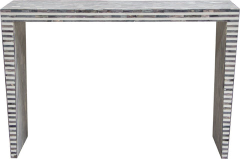 Mosaic Console Table - Black, White By Diamond Sofa