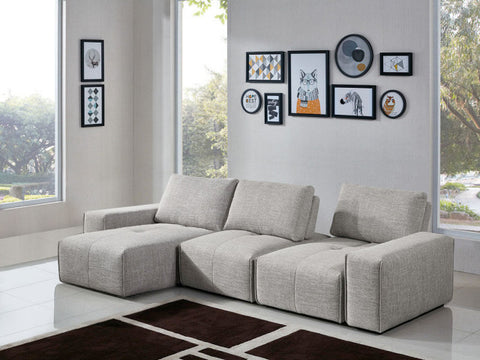 Jazz 3-Seater Chaise Sectional - Barley By Diamond Sofa