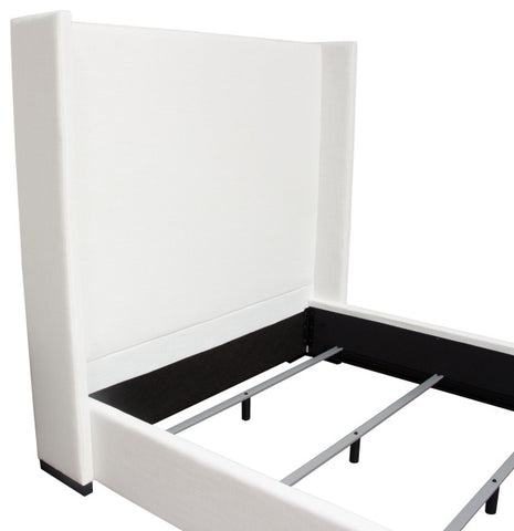 Seattle Queen Bed in White Linen By Diamond Sofa