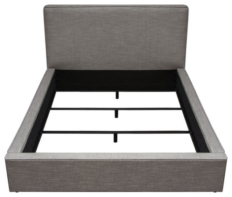 Cloud 43" Low Profile Queen Bed, Grey Fabric By Diamond Sofa