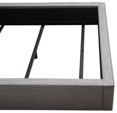 Cloud 43" Low Profile Eastern King Bed, Gray Fabric By Diamond Sofa