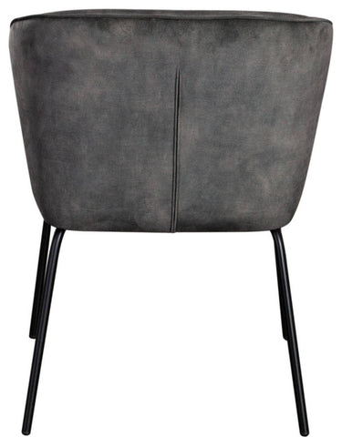Avery Set of (2) Dining Chairs in Textured Grey Velvet By Diamond Sofa