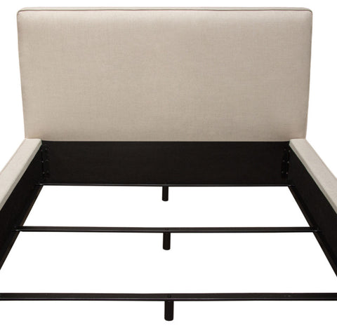 Cloud 43" Low Profile Queen Bed in Sand Fabric By Diamond Sofa