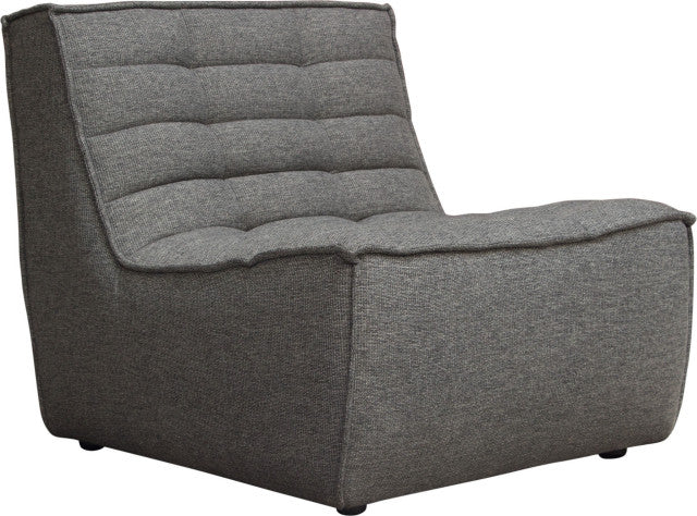 Marshall Scooped Seat Armless Chair - Gray By Diamond Sofa