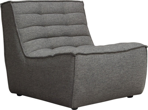 Marshall Scooped Seat Armless Chair - Gray By Diamond Sofa