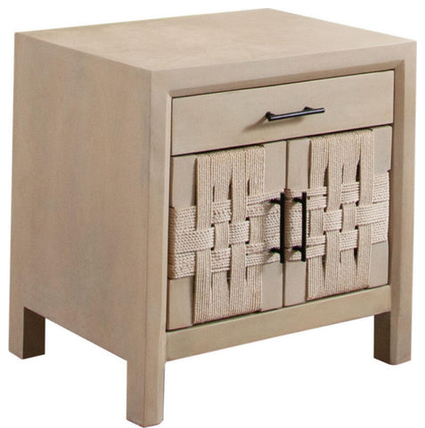 Palm Mango Wood 2-Door, 1-Drawer End Table By Diamond Sofa