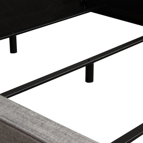 Cloud 43" Low Profile Eastern King Bed, Gray Fabric By Diamond Sofa