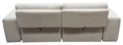 Jazz Modular 2-Seater with Adjustable Backrests in Light Brown Fabric By Diamond Sofa