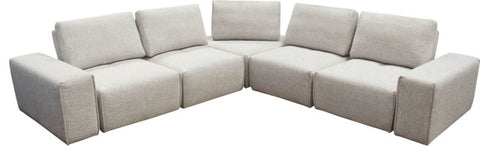 Jazz 5-Seater Corner Sectional - Barley By Diamond Sofa