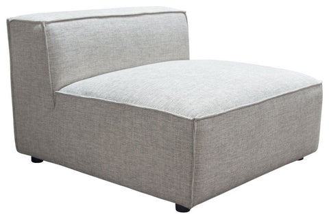 Vice Armless Chair in Barley Fabric By Diamond Sofa