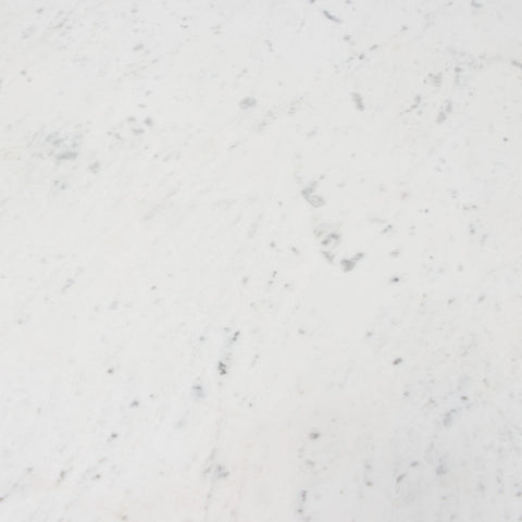 Ashe Round Dining Table Genuine White Marble Top and Solid Acacia Wood By Diamond Sofa