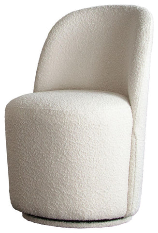 Kendall Dining in Ivory Boucle Fabric By Diamond Sofa