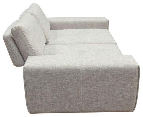 Jazz Modular 2-Seater with Adjustable Backrests in Light Brown Fabric By Diamond Sofa