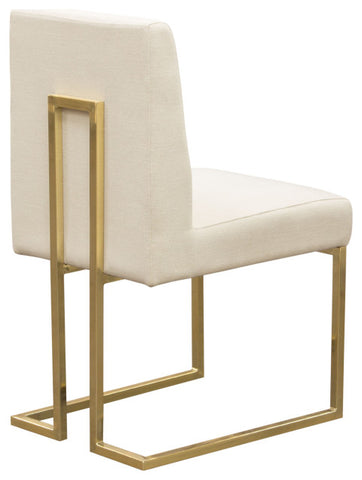 Skyline Dining Chairs, Set of 2, Cream By Diamond Sofa