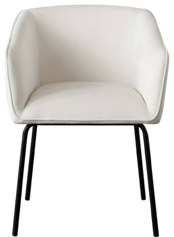 Avery Set of (2) Dining Chairs in Mist White Performance Fabric By Diamond Sofa