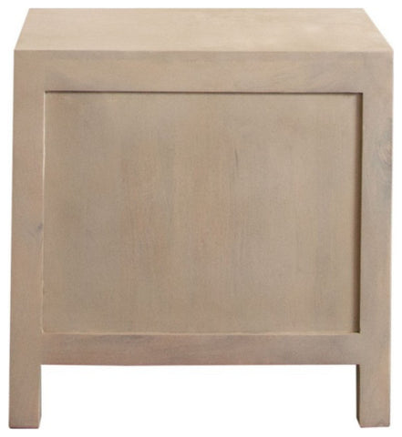 Palm Mango Wood 2-Door, 1-Drawer End Table By Diamond Sofa