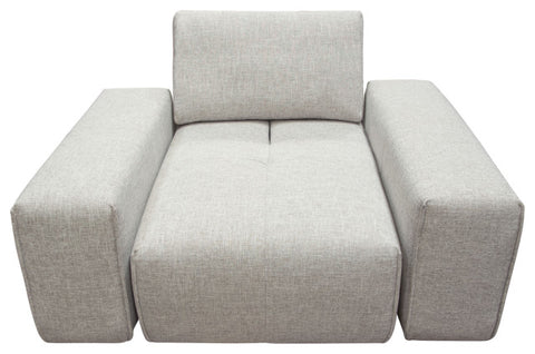 Jazz Modular 1-Seater with Adjustable Backrest in Light Brown Fabric By Diamond Sofa
