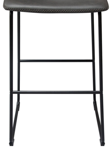 Theo 2 Bar Height Chairs, Weathered Gray By Diamond Sofa