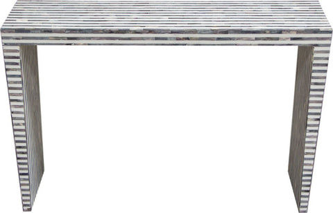 Mosaic Console Table - Black, White By Diamond Sofa