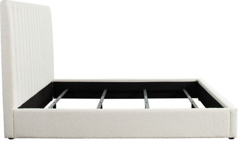 Brooke 54" Queen Bed in Ivory Boucle By Diamond Sofa