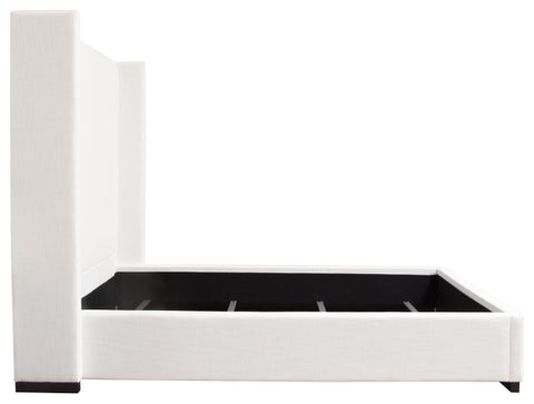Seattle Queen Bed in White Linen By Diamond Sofa