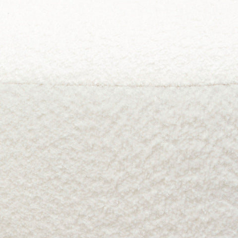 Vesper Round Ottoman, White By Diamond Sofa