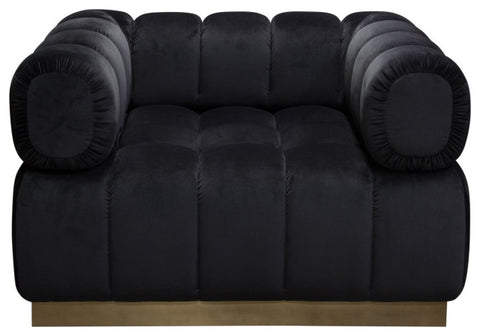 Image Low Profile Chair, Black Velvet By Diamond Sofa