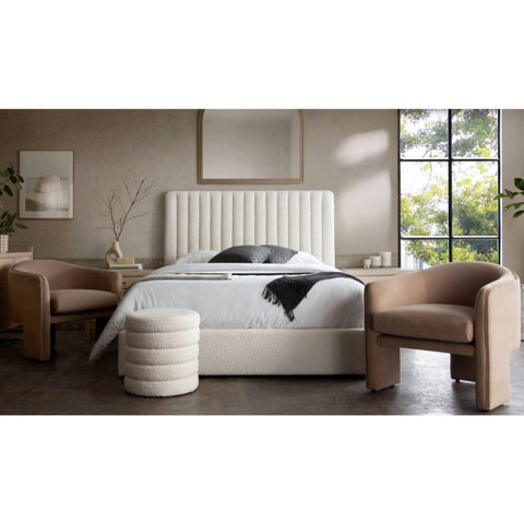 Leyah Accent Chair in Camel Performance Velvet By Diamond Sofa