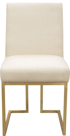 Skyline Dining Chairs, Set of 2, Cream By Diamond Sofa