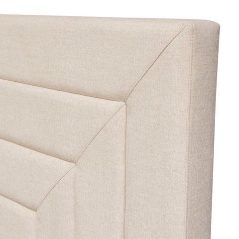 Arden Queen Bed, Cream Fabric By Diamond Sofa