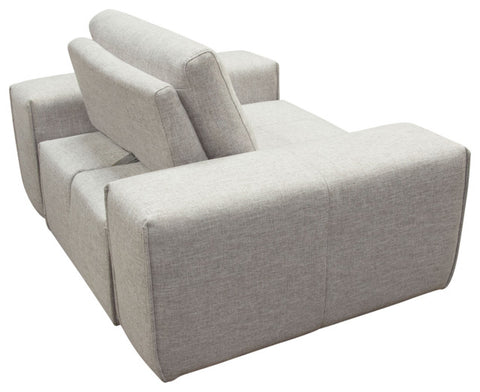 Jazz Modular 1-Seater with Adjustable Backrest in Light Brown Fabric By Diamond Sofa