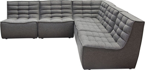 Marshall 5 Piece Corner Modular Sectional - Gray By Diamond Sofa