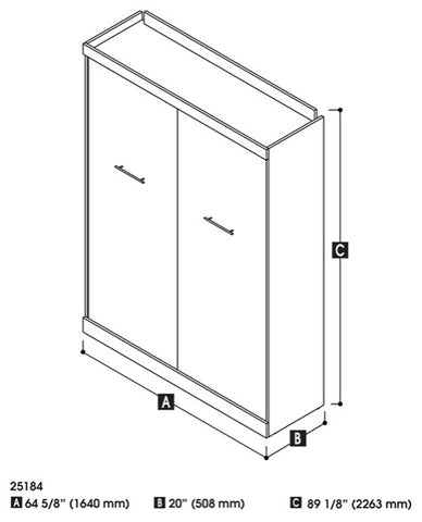 Arden Eastern King Bed w/ 54 Headboard in Cream Fabric By Diamond Sofa