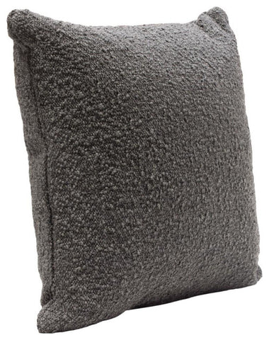 Set of (2) 16 Square Accent Pillows in Charcoal Boucle Textured Fabric by By Diamond Sofa