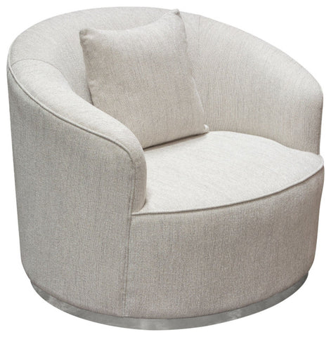 Raven Chair, Light Cream Fabric By Diamond Sofa