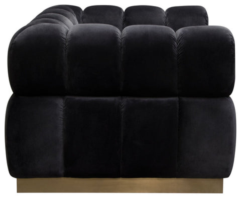 Image Low Profile Chair, Black Velvet By Diamond Sofa