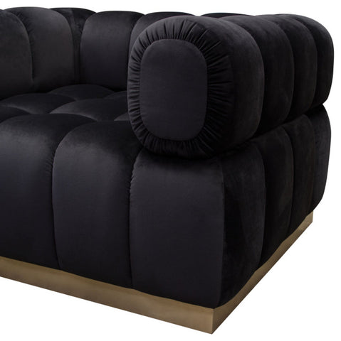 Image Low Profile Chair, Black Velvet By Diamond Sofa