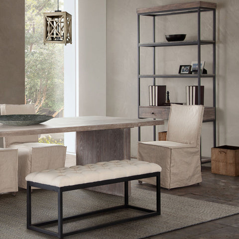 Sequoia 87" Shelf With 2 Drawers, Gray By Diamond Sofa